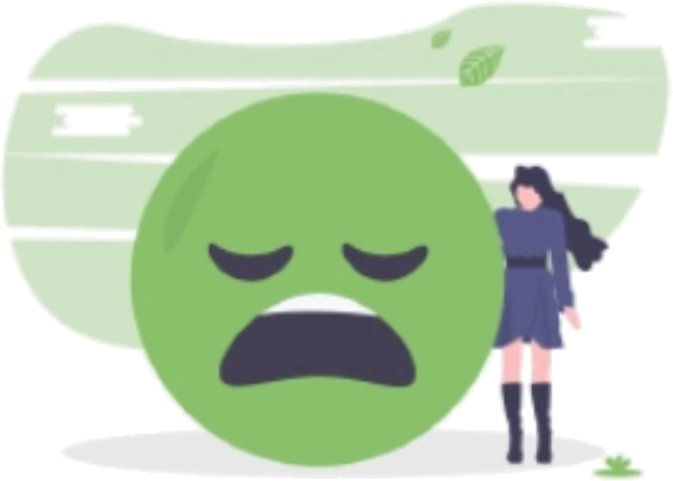 Mergaite su liudnu veideliu